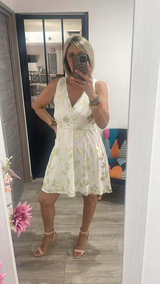 Robe courte blanche