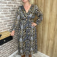 Robe longue bleue