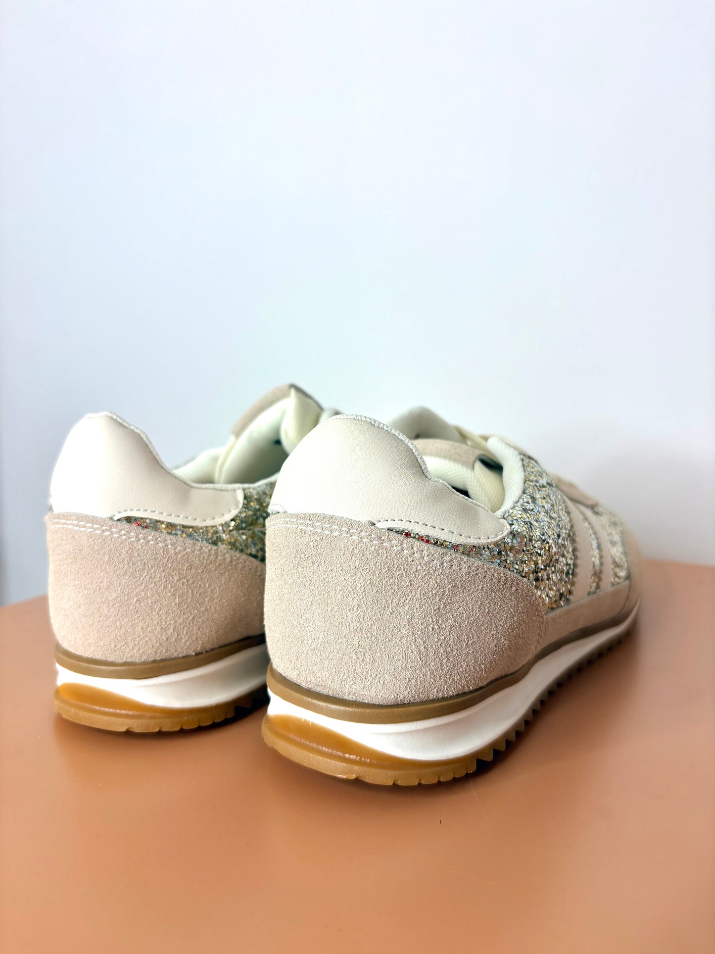 Basket argent à strass