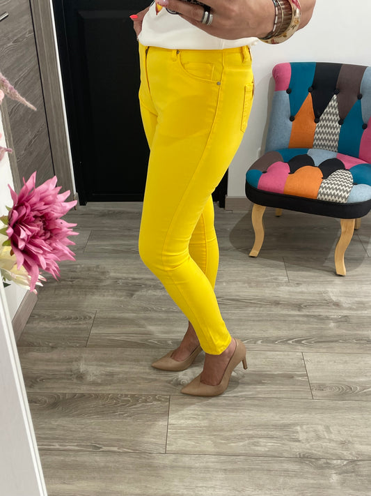Jean slim jaune