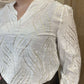 Blouse blanche et dorée CURVE