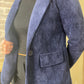 Blazer en velours marine