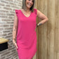 Robe Flore fushia