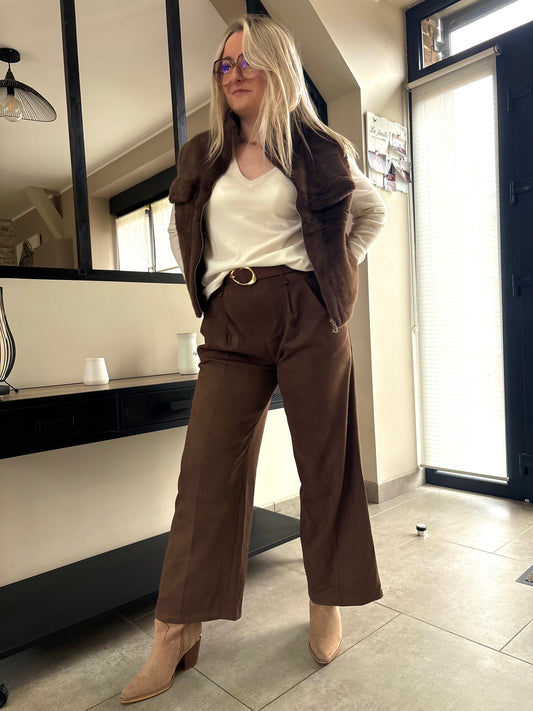 Pantalon chocolat
