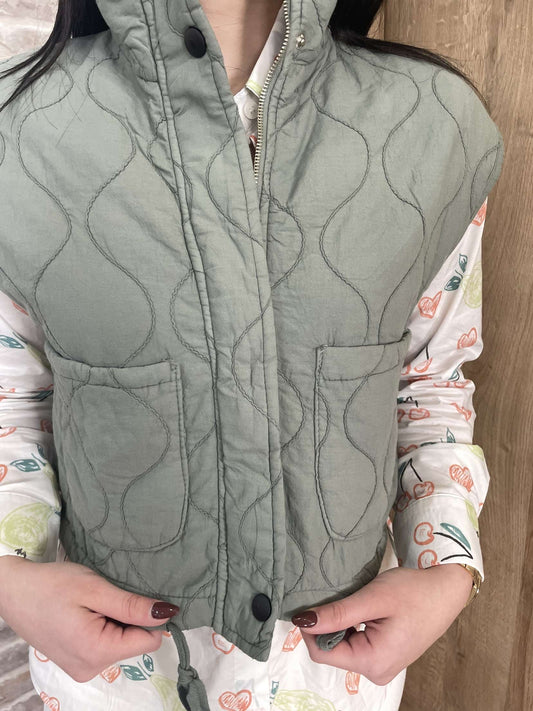 Veste sans manche kaki
