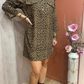 Robe courte léopard