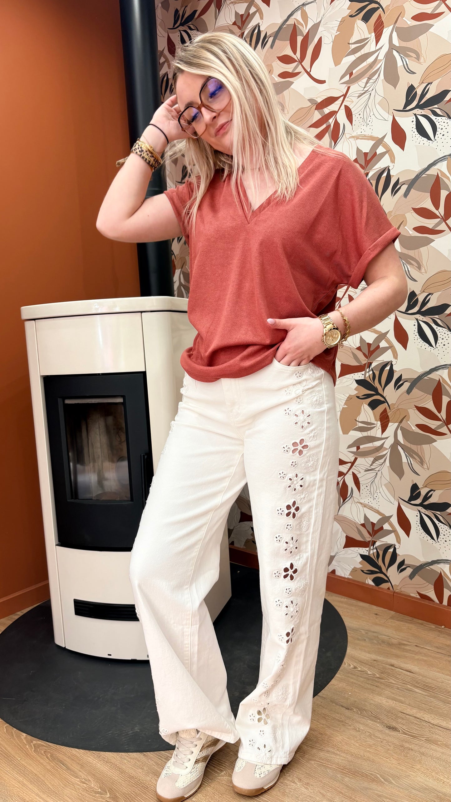 Top col V terracotta