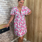 Robe courte fleurie