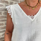 Top blanc broderie