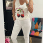 Top sans manche Cerise