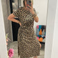 Robe longue léopard