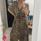 Robe longue léopard