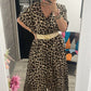 Robe longue léopard