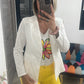 Blazer blanc broderie