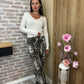 Jean léopard wide leg