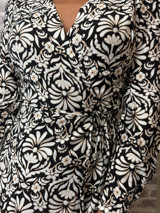 Robe longue portefeuille "Dalia"