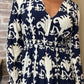 Robe longue bleue "Dalila"