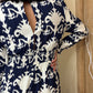 Robe longue bleue "Dalila"