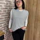 Pull sans manche gris