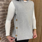 Pull sans manche gris