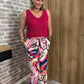 Pantalon multicolore