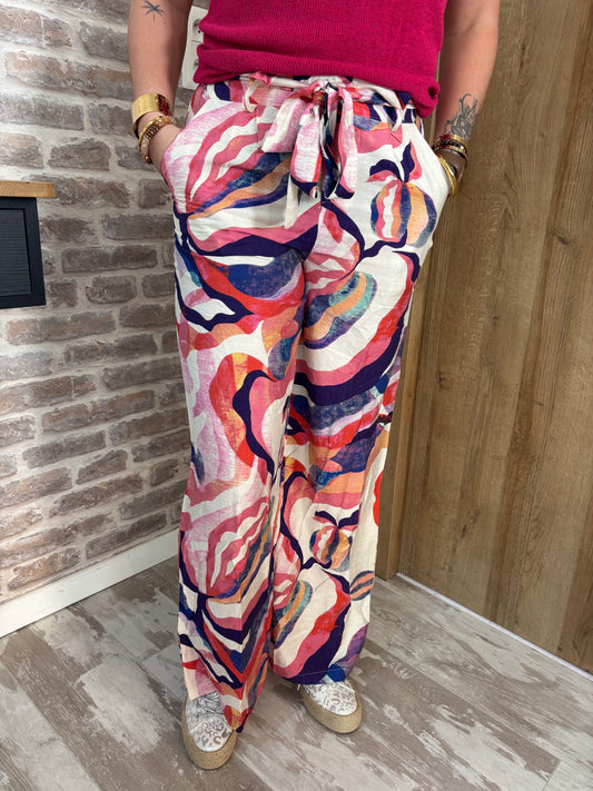 Pantalon multicolore