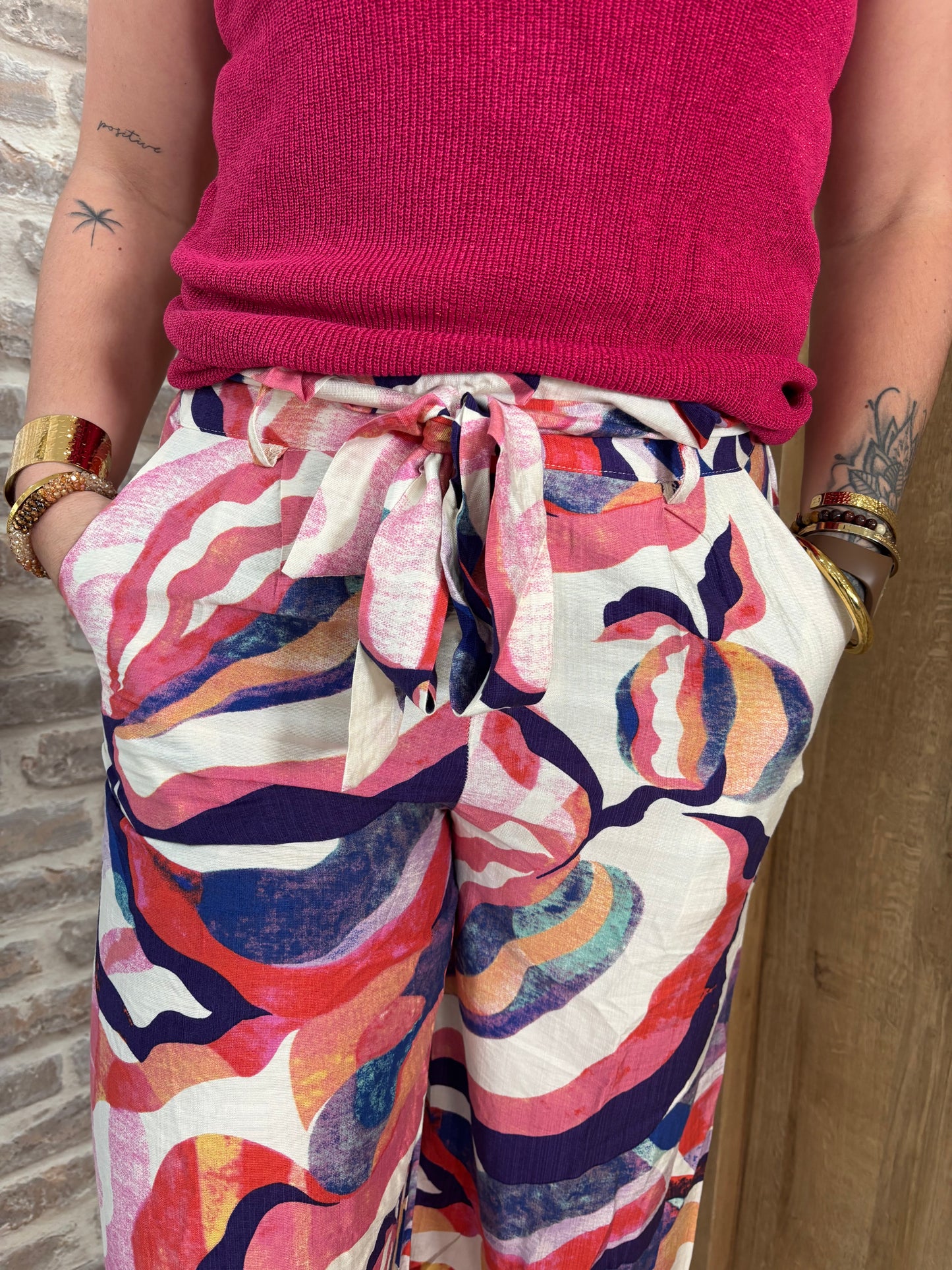 Pantalon multicolore