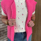 Gilet maille rose