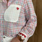 Chemise vichy coeur
