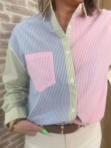 Chemise multicolore