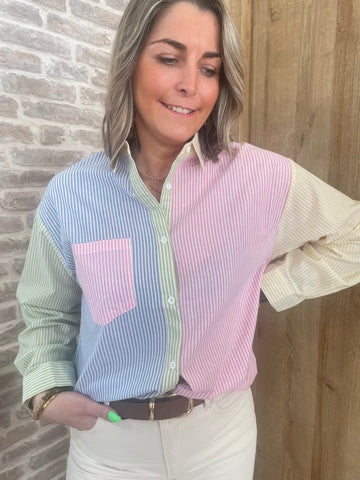 Chemise multicolore